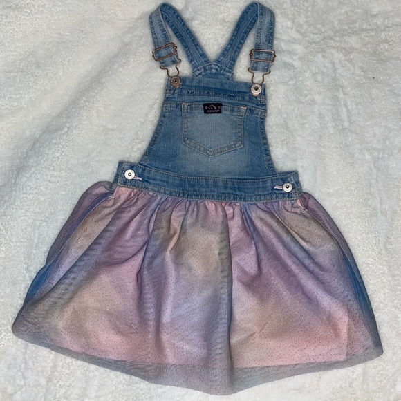 rainbow overall dress